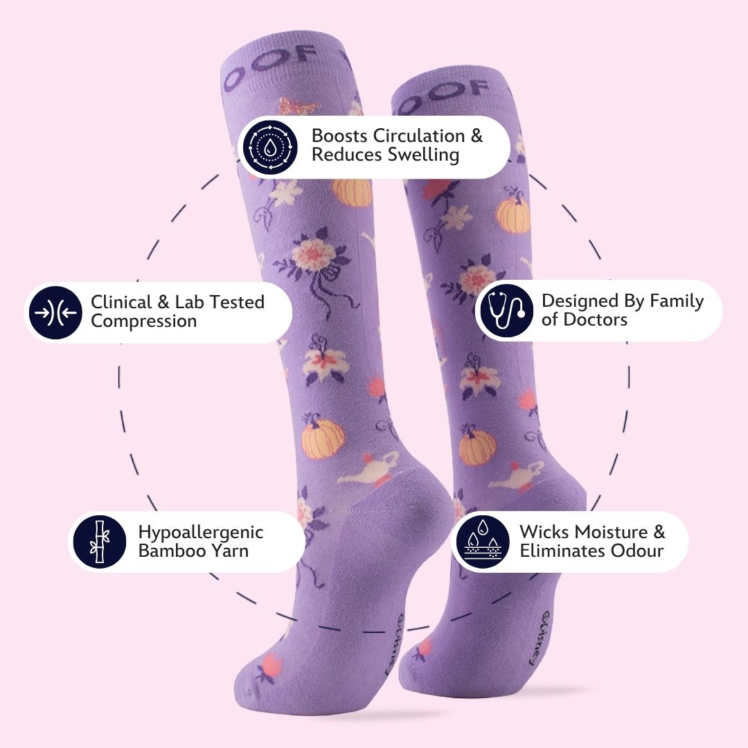 Disney Bamboo Compression Socks, Fairytale Magic