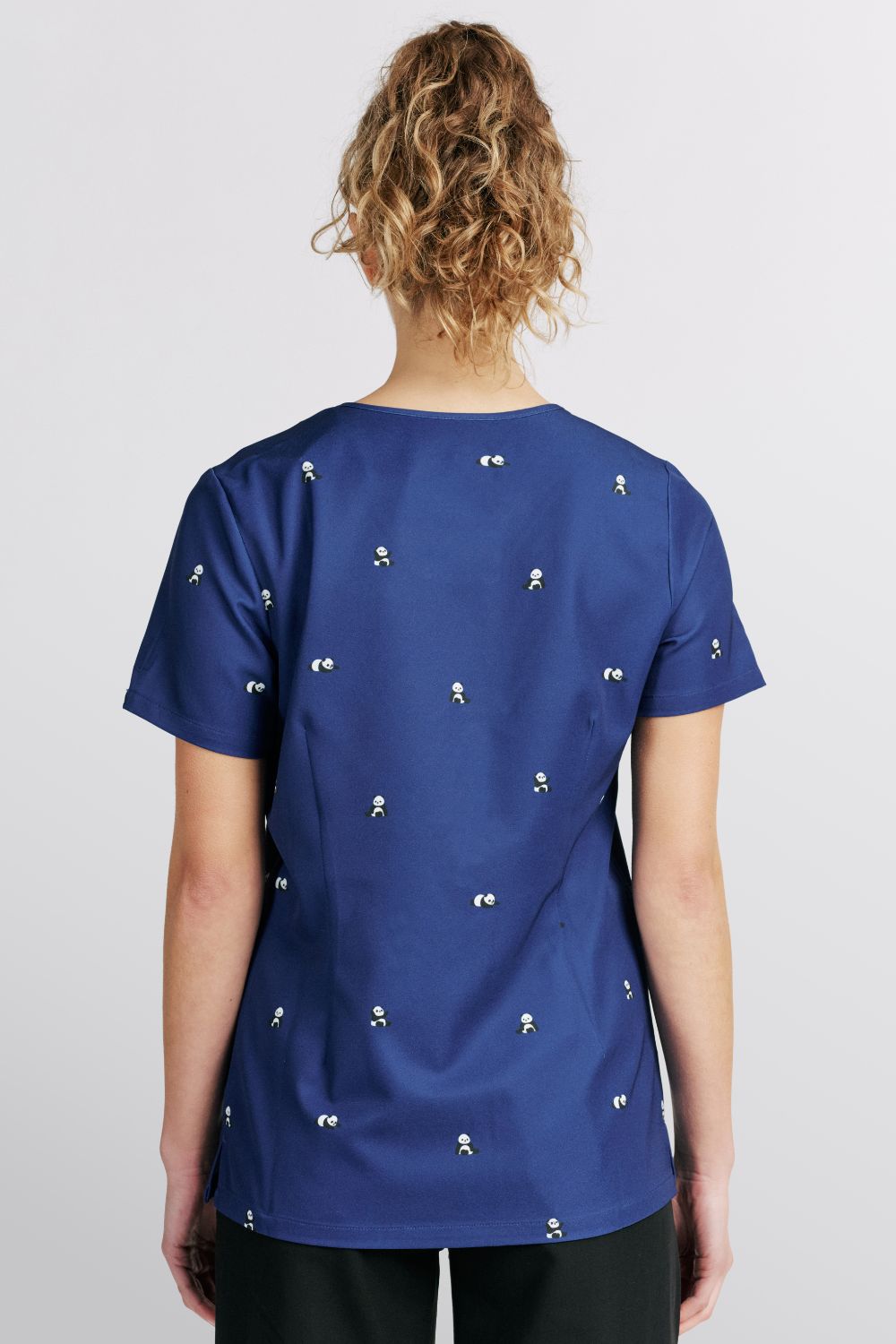 Pandas Women’s 3-Pocket Scrub Top