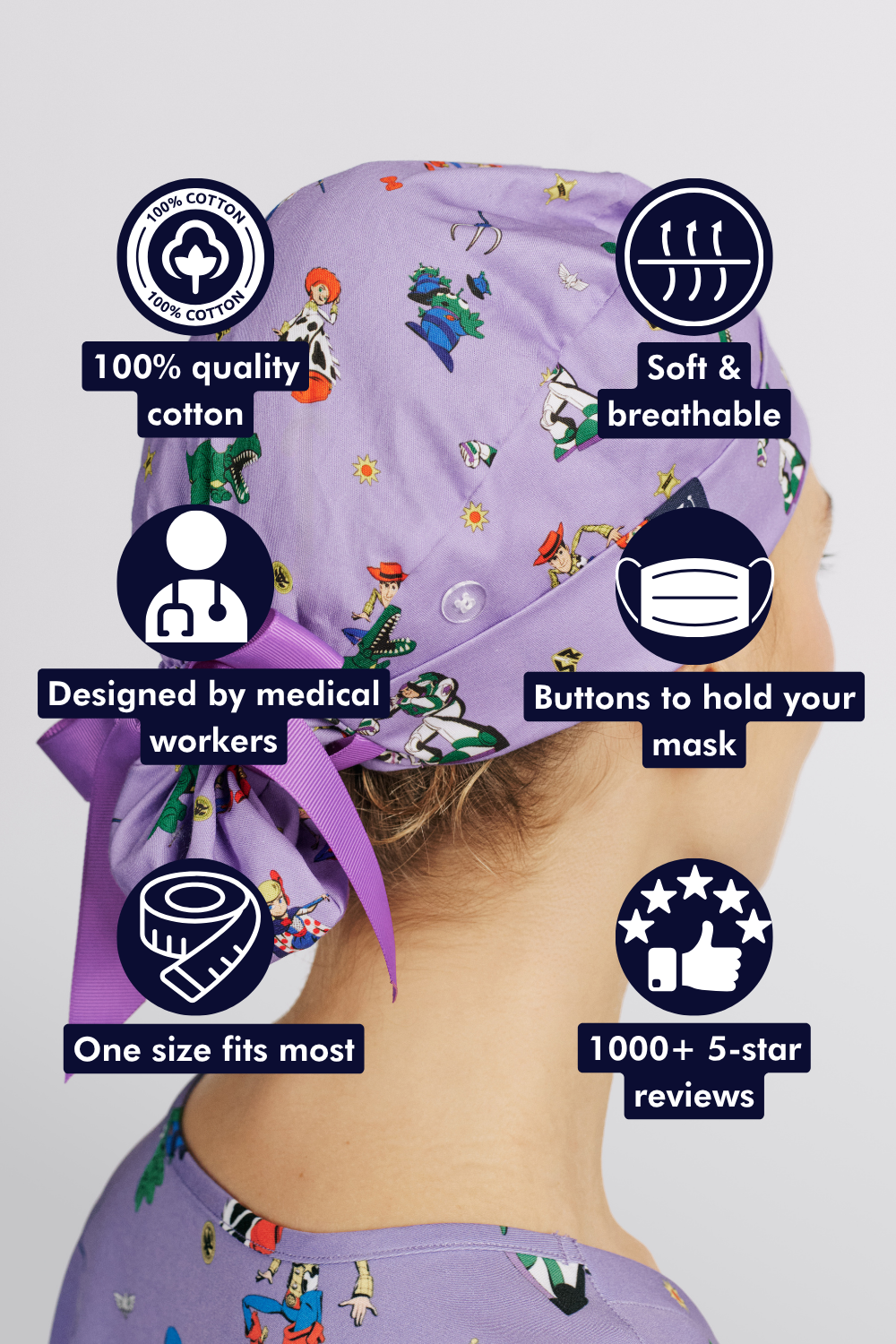 Disney’s Toy Story Women’s Scrub Cap, You’ve got a friend
