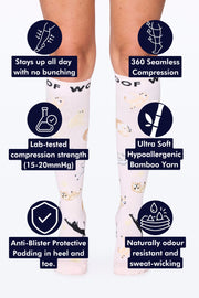 Cats Cats Cats Bamboo Compression Socks