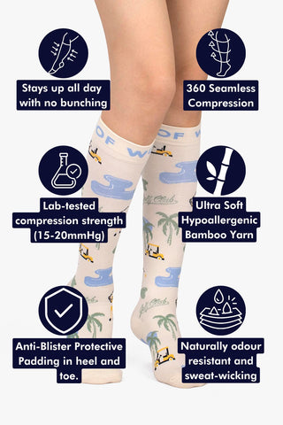 Tee Time Bamboo Compression Socks