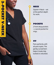 3 pocket v-neck