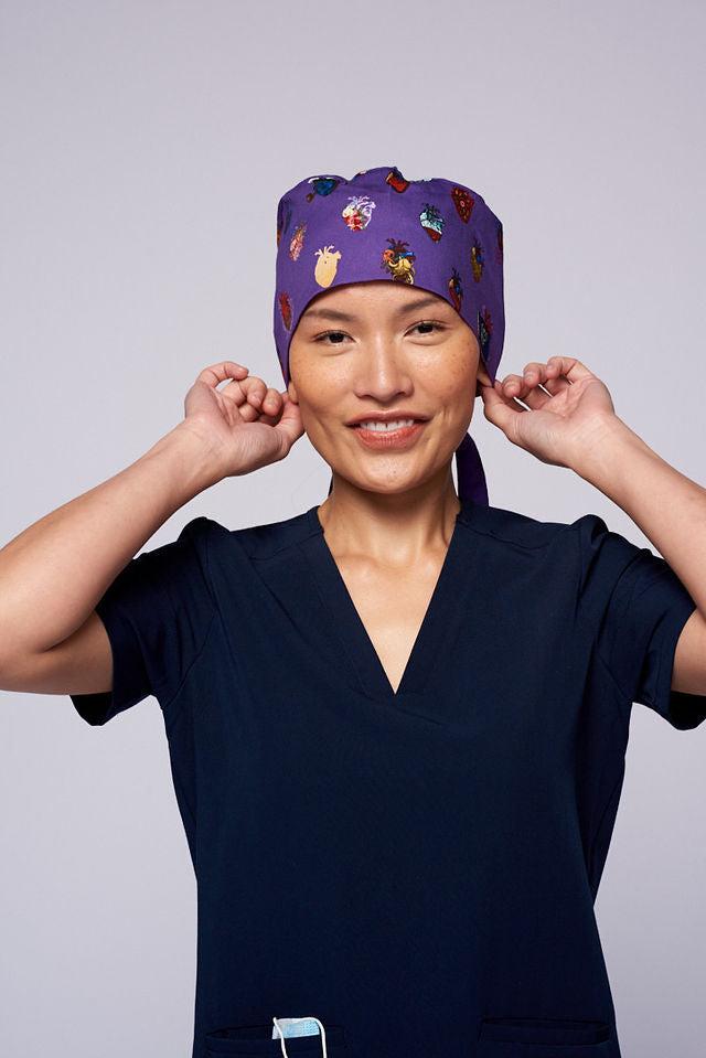 15 Hearts Surgical Scrub Cap Dr. Woof Apparel AU
