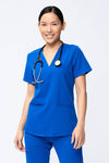 Women's 3-Pocket Scrub Top (Copy) in Royal Blue