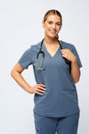 Women's 3-Pocket Scrub Top (Copy) in Cool Gray