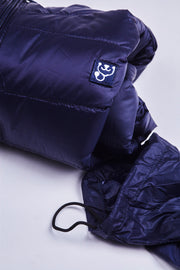 [Navy] Close up of the Dr. Woof Apparel Men's Puffer Vest 